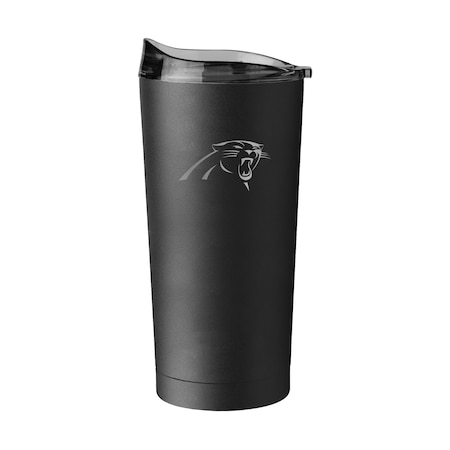 Logo Brands Carolina Panthers 20oz Etch Powder Coat Tumbler 605-S20PT-BLK-9